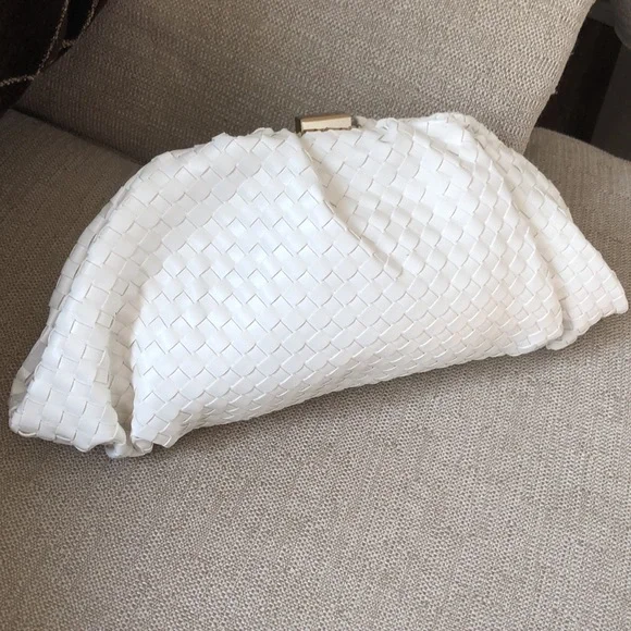 White House Black market woven Cross body bag/clutch - Picture 2 of 15